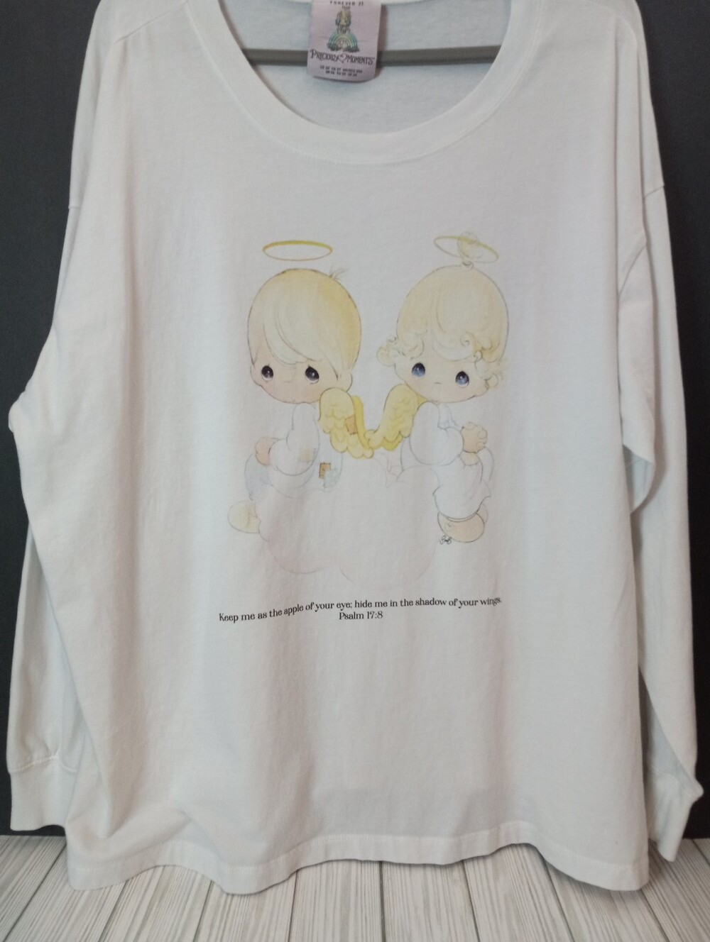 Forever 21 X Precious Moments Angel Long Sleeve Shirt Plus Size 3X